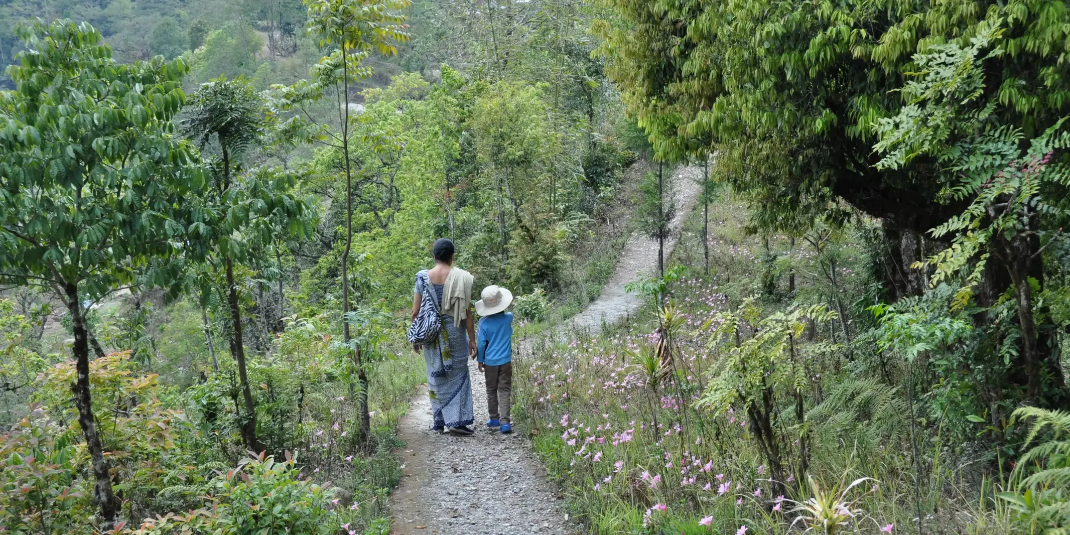 Aarush with his GrandMother