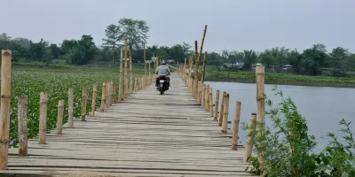 A Temporary Bamboo Bridge