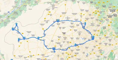 Map of Rajasthan travel