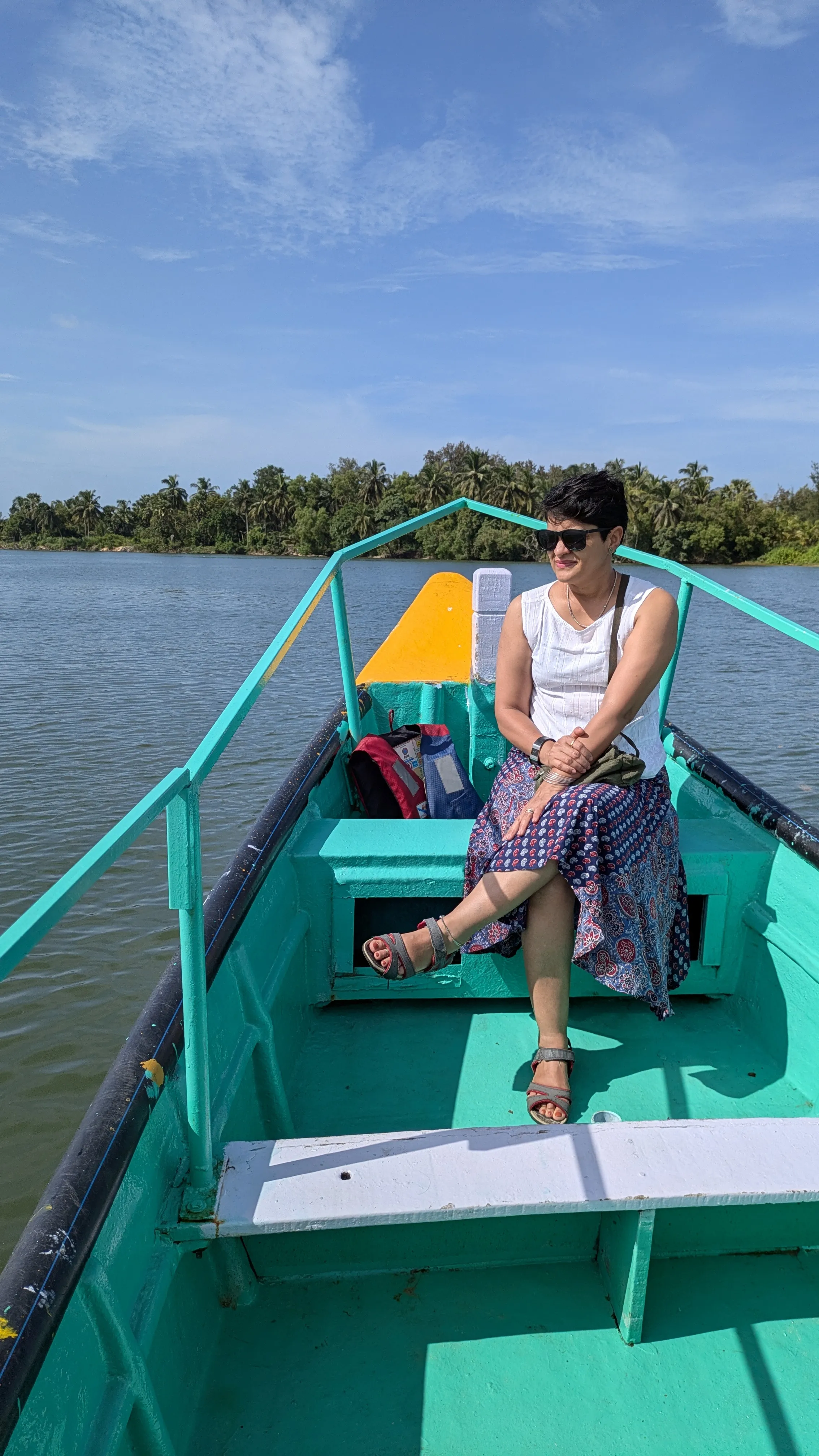 Boating on river Swarna