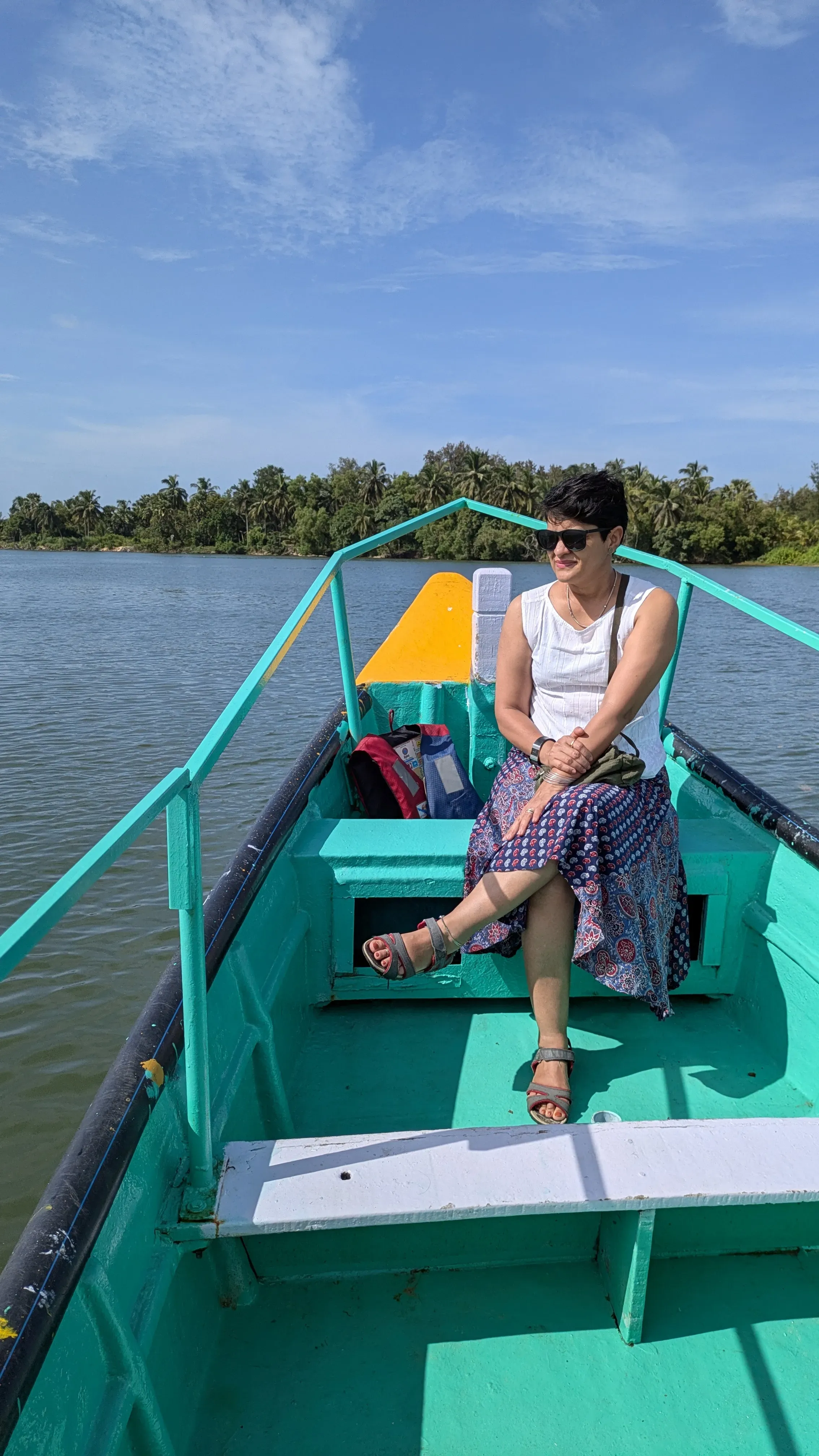 Boating on river Swarna