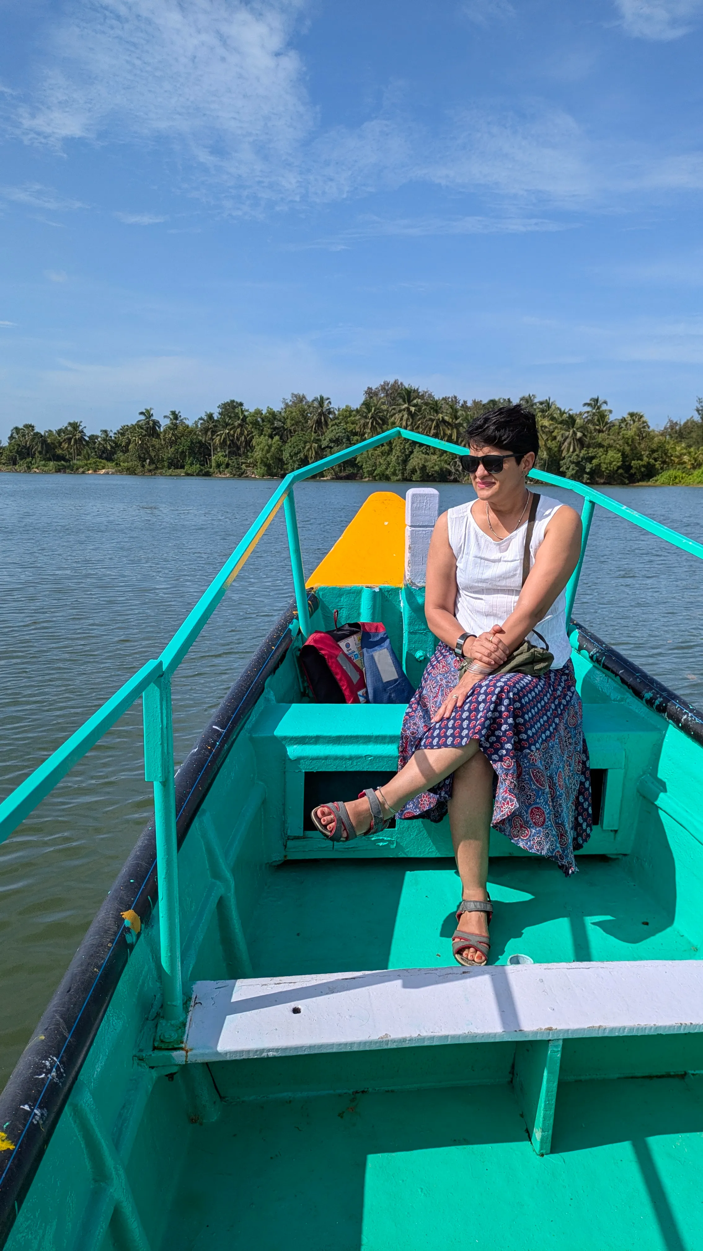 Boating on river Swarna