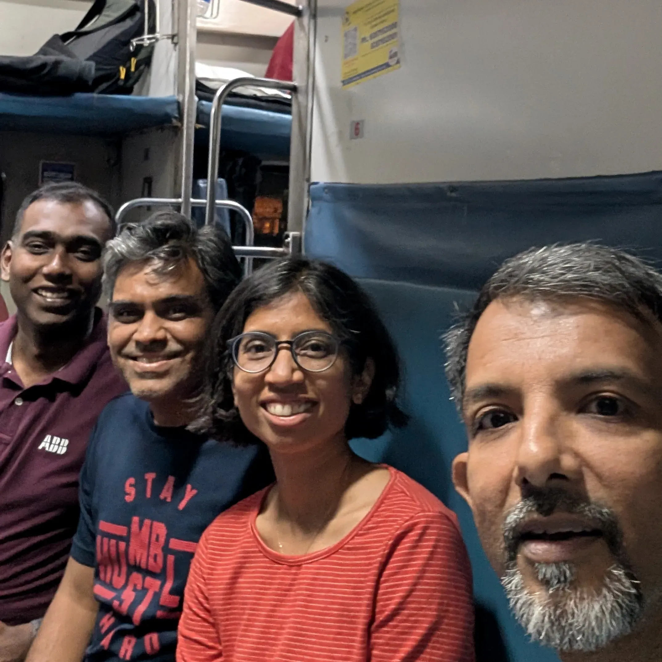 Starting our Rajdhani trip with the must-have group shot!
