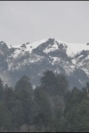 snow capped mountain