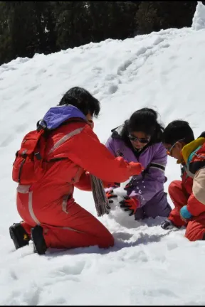 trying to make snowman