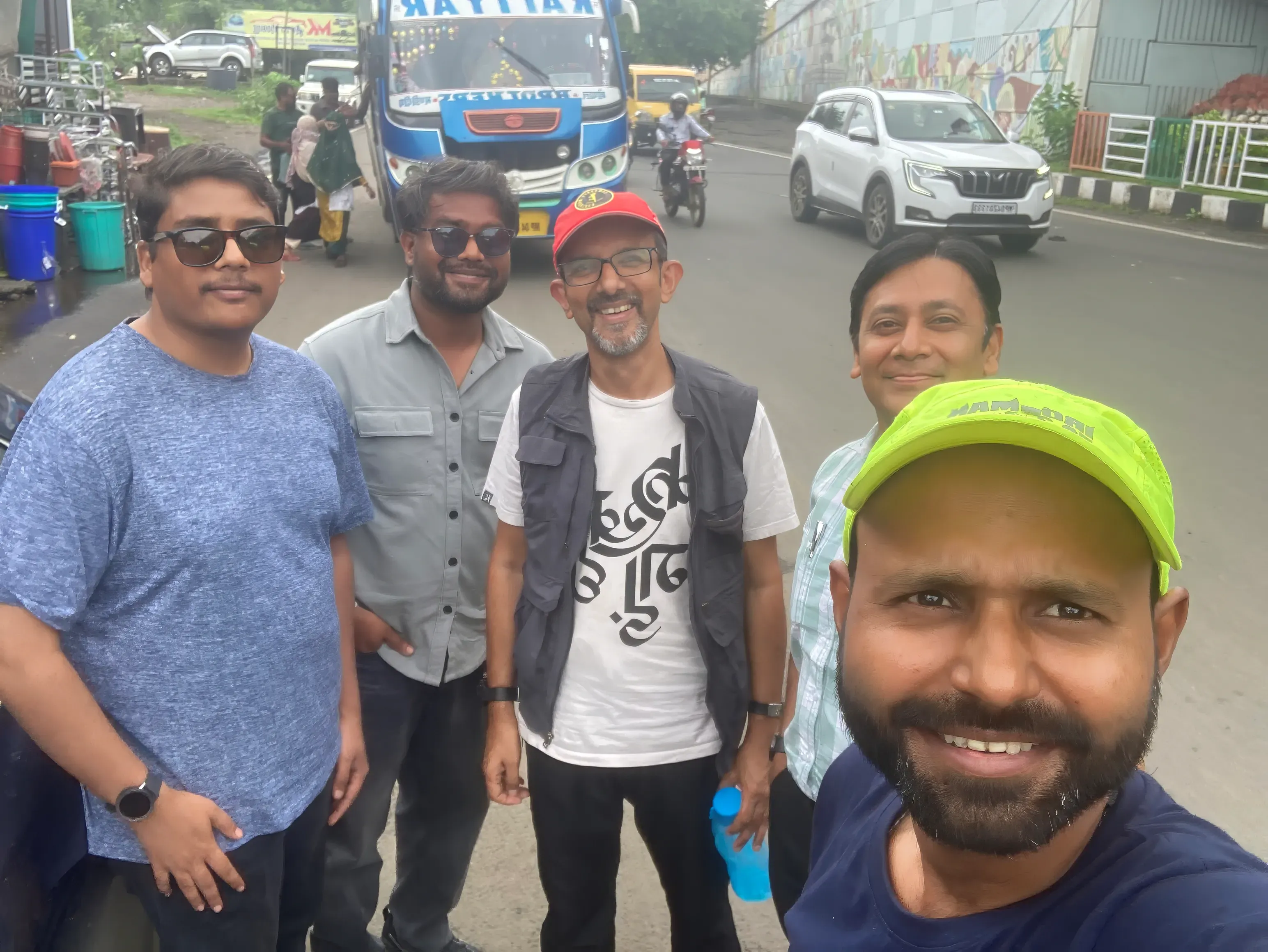 Getting dropped by Varun and picked up by Manish 